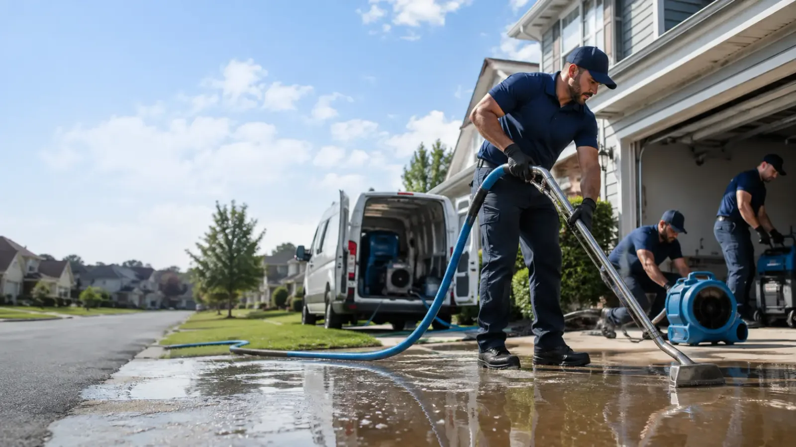 Storm-Related Flood Cleanup in Barataria, LA